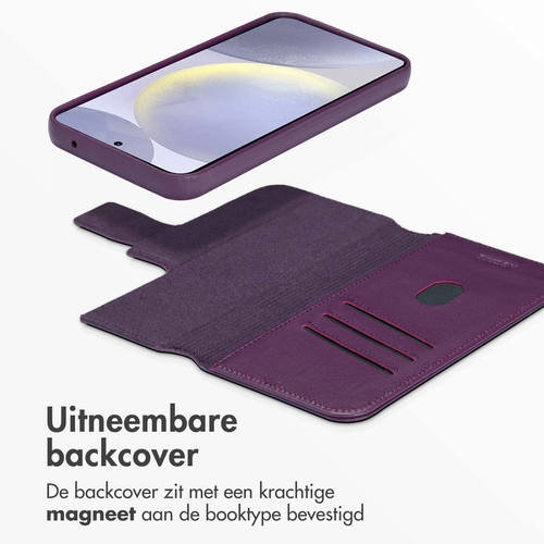 Accezz Leather Bookcase 2-in-1 met MagSafe Samsung Galaxy S24 Plus - Heath Purple, afbeelding 5