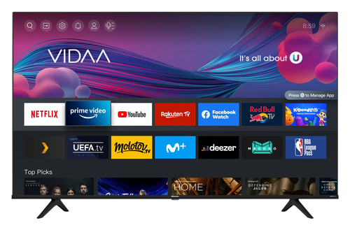 Hisense 43A6G 109.2 cm (43") 4K Ultra HD Smart TV Wi-Fi Black, Grey – image 1