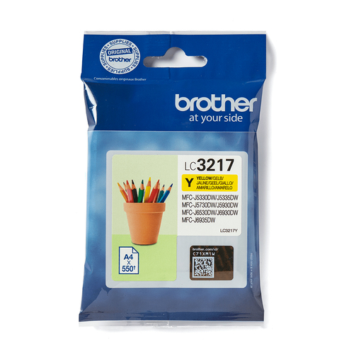 Brother LC3217Y Inkjet Cartridge Yellow LC3217Y - image 1