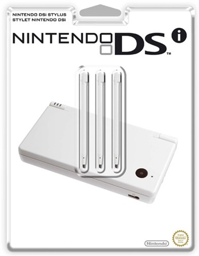 Nintendo Set 3 Pennini Dsi Stylus White