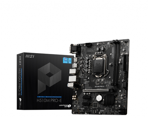 MSI H510M PRO-E материнская плата Intel H510 LGA 1200 (Socket H5) Микро ATX