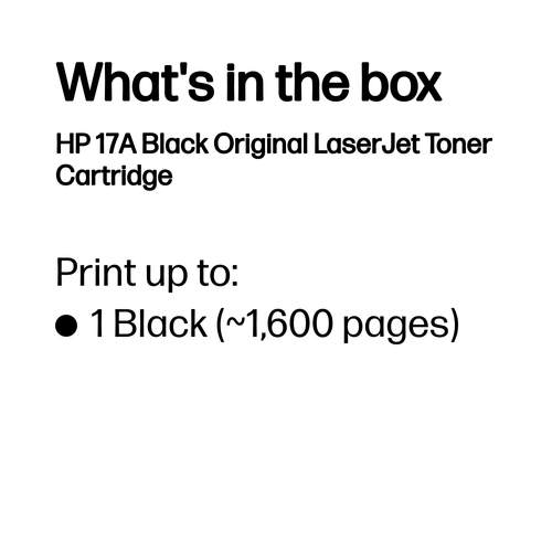 HP 17A Black Original LaserJet Toner Cartridge (CF217A) - image 3