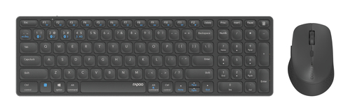 Hama 9700M keyboard Mouse included Office QWERTZ German Grey – image 3
