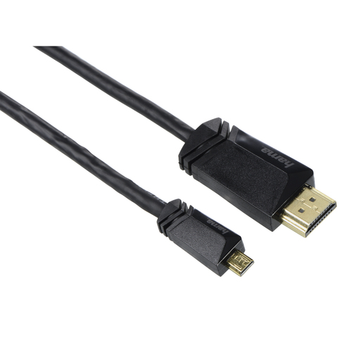 Hama 00125280 HDMI кабель 1,5 m HDMI Тип D (Микро) HDMI Тип A (Стандарт) Черный