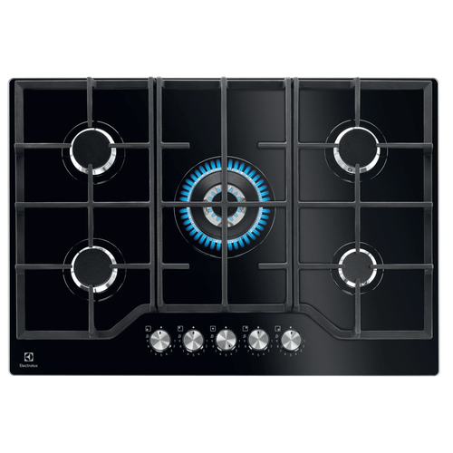 Electrolux KGG75362K Черный Встроенный 75 cm Газовый 5 зона(ы)