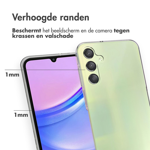 Accezz Clear Backcover Samsung Galaxy A15 (5G/4G) - Transparant, afbeelding 3