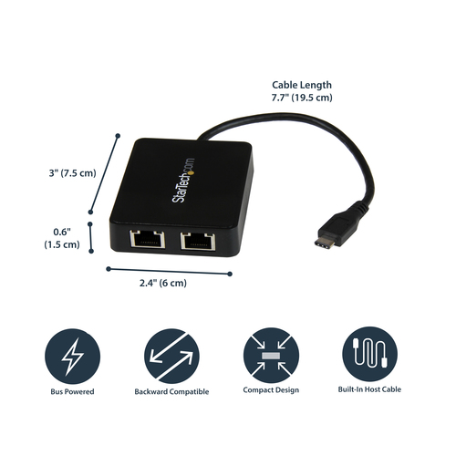 StarTech.com Netværksadapter USB-C 1Gbps Kabling – billede 8