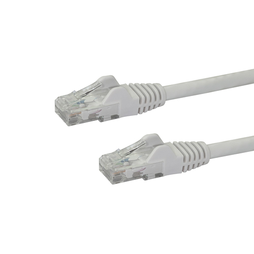 10FT CAT6 ETHERNET CABLE WHITE 100W POE
