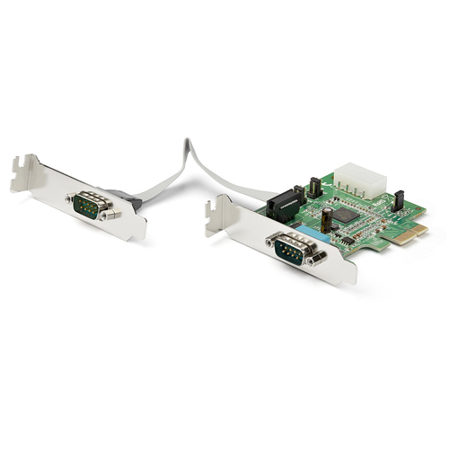 StarTech.com Tarjeta serie PCI Express RS232 nativa de perfil bajo y 2 puertos con UART 16950 - PEX2S952LP