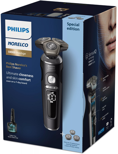 Philips Shaver S9000 Prestige SP9840/90 men's shaver Rotation shaver Trimmer Black – image 3