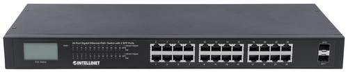 Intellinet PoE+ Switch 24-Port Gigabit met 2 SFP-Ports 370W, afbeelding 4