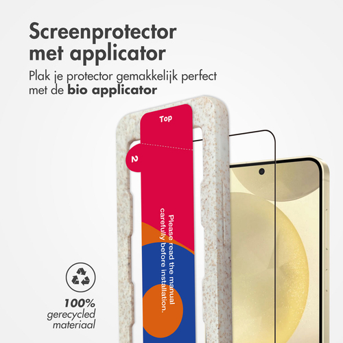 Accezz Gehard Glas Full Cover Screenprotector met applicator Samsung Galaxy S25 Plus, afbeelding 2