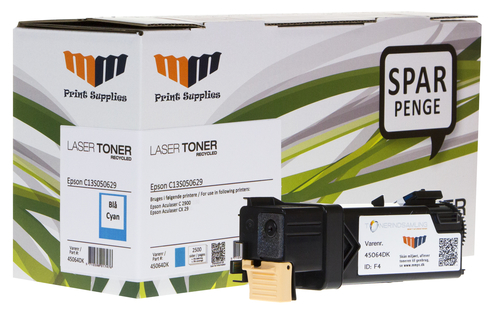 MM Cyan Laser Toner HC - Epson C13S050629 - For Epson AcuLaser C 2900 / CX 29 – image 1