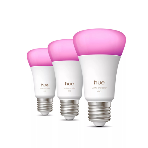 Philips Hue Slimme Ledlamp White And Color Ambiance - A60 - 810lm - E27 - 6w - 3 Stuks