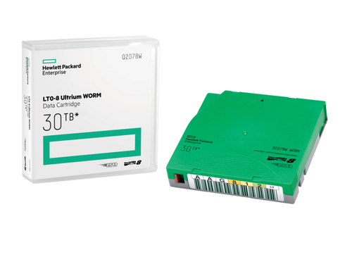 Hewlett Packard Enterprise HPE LTO-8 30TB WORM Data Cartridge Q2078W