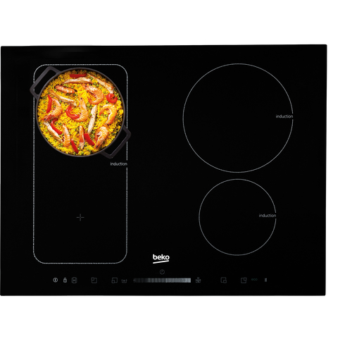 Beko HII74500FT hob Black Built-in Zone induction hob 3 zone(s) – image 3