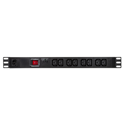 LogiLink PDU8A02 power distribution unit (PDU) 8 AC outlet(s) 1U Black