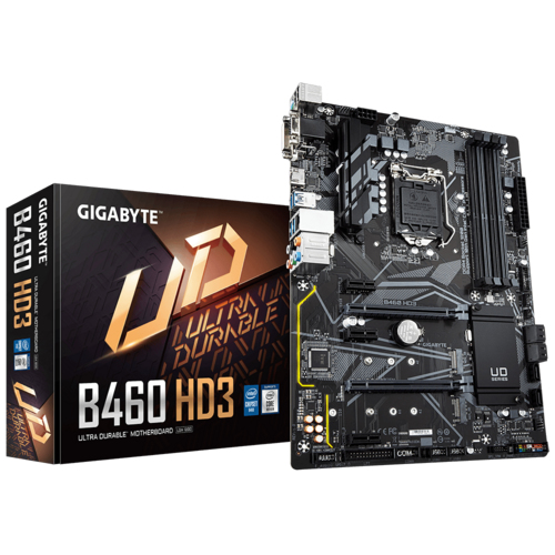GIGABYTE B460 HD3 материнская плата Intel B460 Express LGA 1200 (Socket H5) ATX