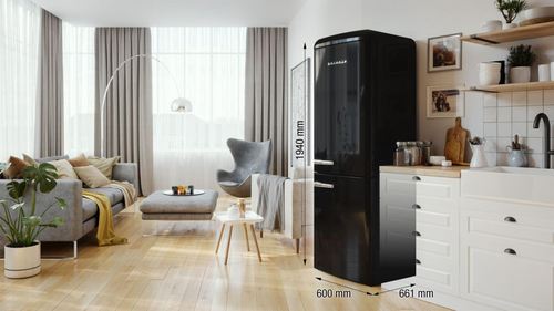 Gorenje Kombinerade kyl/frysskåp ONRK619DBK RAL9005 – image 9