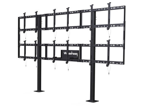 Peerless DS-S555-3X2 multimedia cart/stand Black Multimedia stand