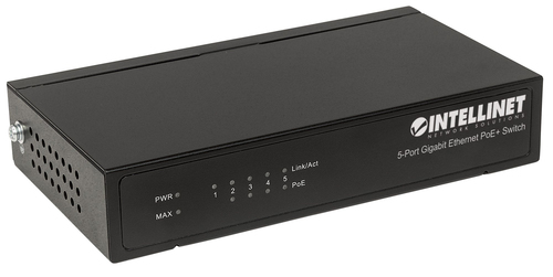 Intellinet PoE+ Switch 5-Port Gigabit Ethernet 60W Desktop, afbeelding 2
