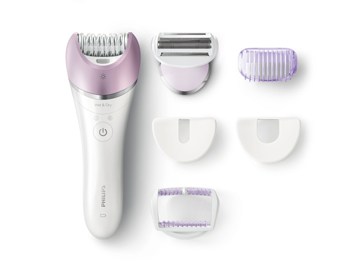 Philips Satinelle Advanced BRE630/50 epilator 32 tweezers Lilac, Metallic, White