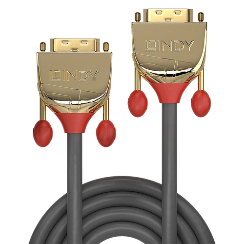 Lindy 36216 15m DVI-D DVI-D Goud DVI kabel, afbeelding 2