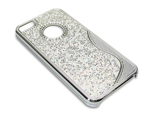 Sandberg Bling Cover iPh5/5S glitter Silve