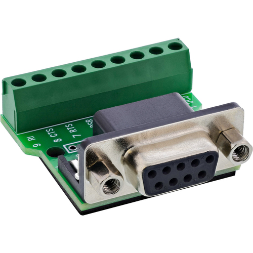 Product image: InLine 92501C wire connector Terminal block / D-Sub 9 Black, Green