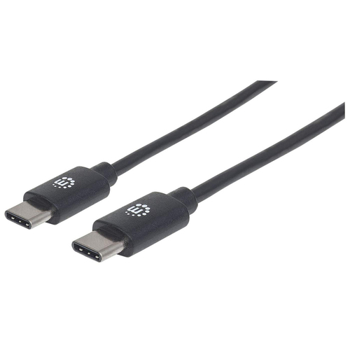 CABLE USB,MANHATTAN,353342,-C V2.0, C-C 1.0M NEGRO 480MBPS - 353342