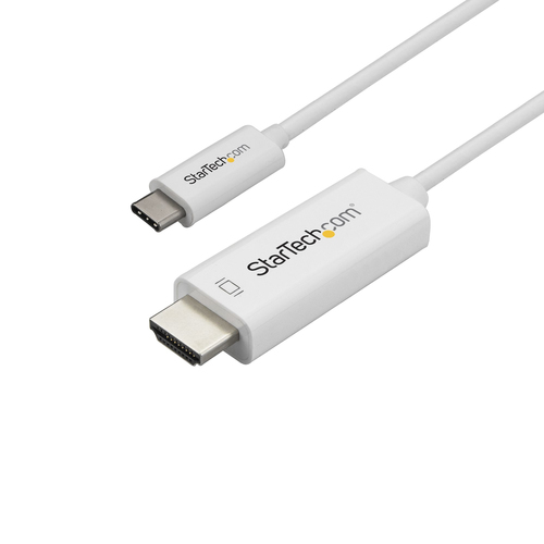 CABLE ADAPTADOR DE 1M USB-C A HDMI 4K 60HZ BLANCO UPC 0065030875486 - CDP2HD1MWNL