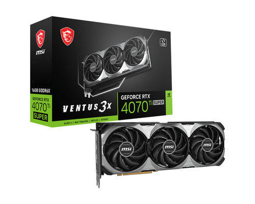 MSI VENTUS GEFORCE RTX 4070 Ti SUPER 16G 3X видеокарта NVIDIA 16 GB GDDR6X