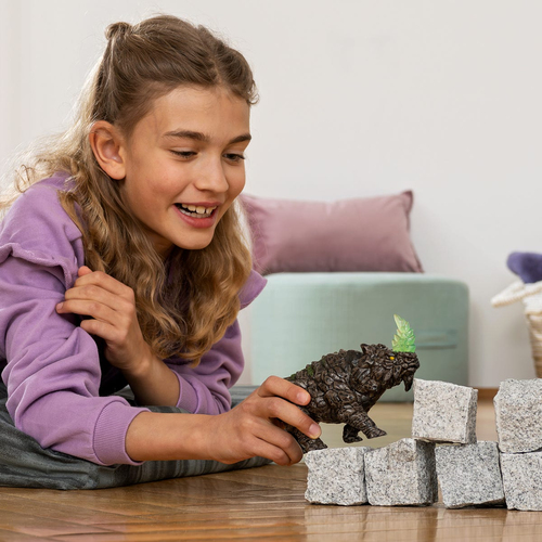 Schleich Eldrador - Strijdneushoorn speelfiguur, afbeelding 2
