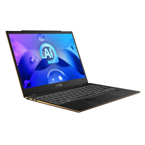 MSI Summit E13 AI EVO A1MTG-038US Intel Core Ultra 7 155H Гибрид (2-в-1) 33,8 cm (13.3") Сенсорный экран Full HD+ 32 GB LPDDR5-SDRAM 1 TB Твердотельный накопитель (SSD) Wi-Fi 7 (802.11be) Windows 11 Pro Черный