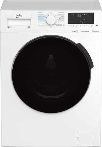 Beko HTV 8716 DSW BT стирально-сушильная машина Отдельно стоящий Фронтальная загрузка Белый