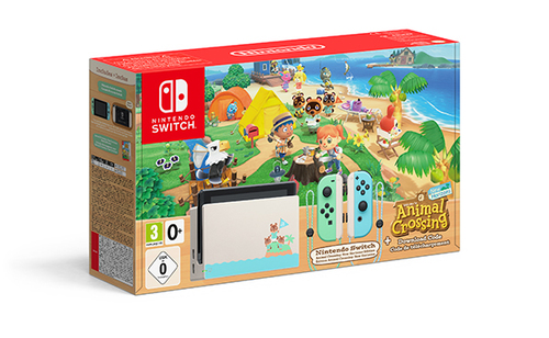 Nintendo Switch Animal Crossing: New Horizons портативная игровая приставка 15,8 cm (6.2") 32 GB Сенсорный экран Wi-Fi Черный, Синий, Зеленый