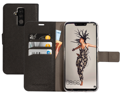 Mobiparts Saffiano Wallet Case Huawei Mate 20 Lite Black