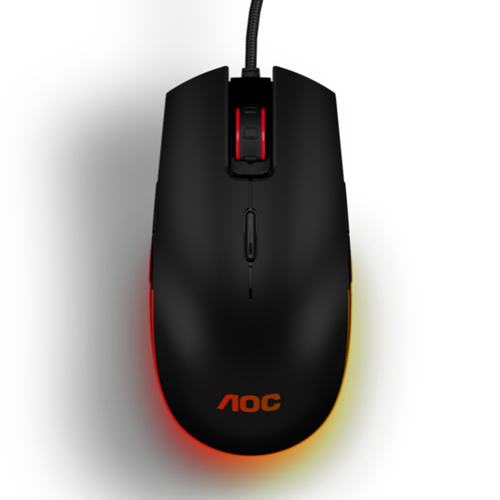 AOC GM500 компьютерная мышь Игровой Для обеих рук USB тип-A Оптический 5000 DPI