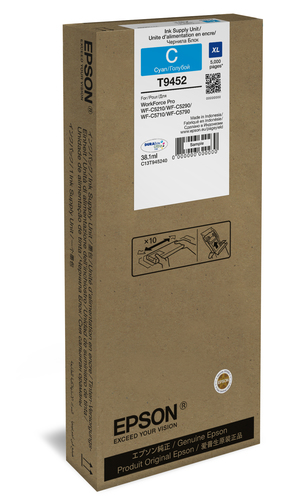 Original Epson T9452 High Capacity Cyan Ink Cartridge - image 2