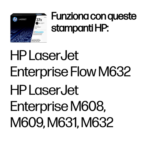 HP 37X – Toner nero originale