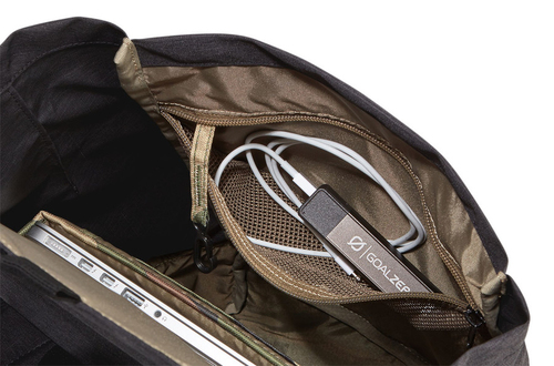 Thule Lithos TLBP-113 Black. Product main colour: Black, Maximum screen size: 35.6 cm (14"), Exterior pockets: Side pocket