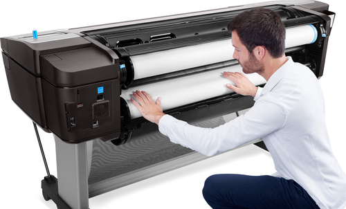 HP Designjet T1700 44-in Printer. Page description languages: HP-GL/2, TIFF, JPEG, CALS G4, URF, Printing colours: Cyan, P