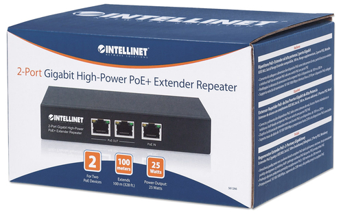 Intellinet PoE+ Extender 2-Port Gigabit High-Power tot 100m, afbeelding 5