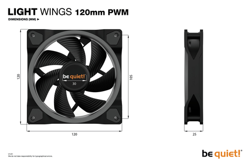 be quiet! Light Wings | 120mm PWM Triple Pack – image 8