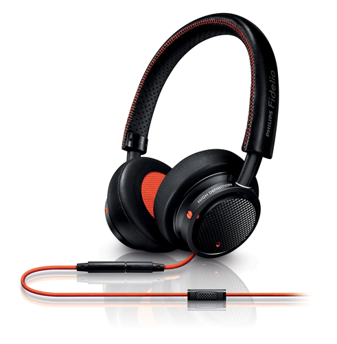 Philips Fidelio Fidelio M1MKIIBO/27 headphones/headset Wired Head-band Black, Orange