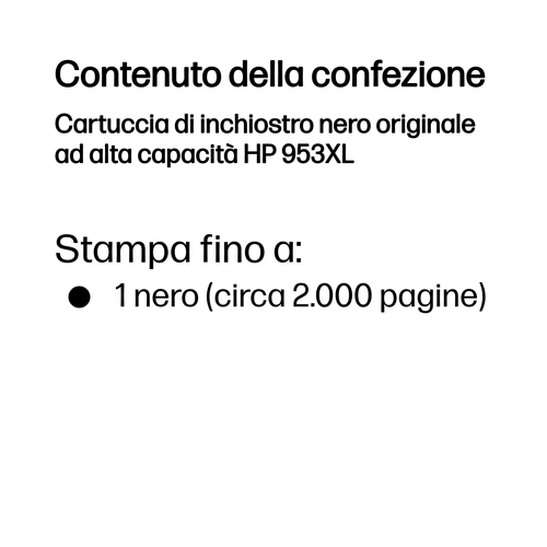 HP 953XL – Cartuccia nero originale