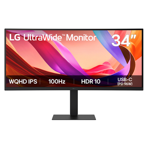 LG 34U650A-B 34 Ips Wqhd 100Hz USB-C UltraWide Curved Monitor - image 1