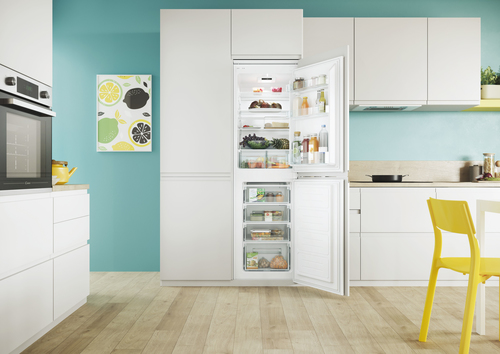 Candy CB50S518EK 177cm 50/50 Integrated Fridge Freezer with Sliding Door Hinge - White - E Rated, White - image 7
