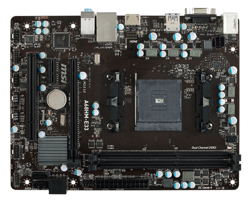 MSI A68HM-E33 AMD A68H Socket FM2+ micro ATX – image 3
