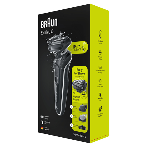 Braun Series 5 50-W4650cs Foil shaver Trimmer White – image 8